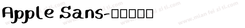 Apple Sans字体转换